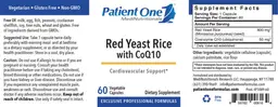 Label for Red Yeast Rice with CoQ10