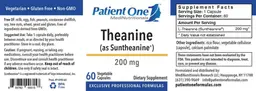 Label for Theanine (as Suntheanine) 200 mg