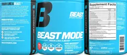 Label for Beast Mode Beast Punch Flavor