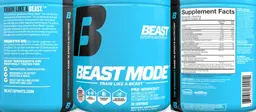 Label for Beast Mode Candy Blast Flavor