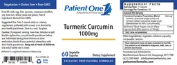 Label for Turmeric Curcumin 1000 mg