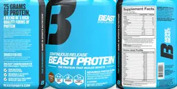Label for Beast Protein Chocolate Flavor