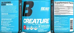 Label for Creature Beast Punch Flavor