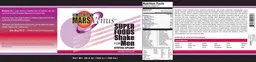 Label for Super Foods Shake for Men Natural Chocolate
