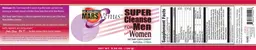 Label for Super Cleanse for Men and Women Natural Citrus
