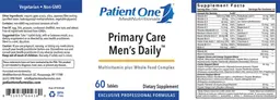Label for Primary Care Men's Daily