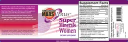 Label for Super Minerals for Women