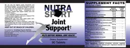 Label for Joint Support Tablets