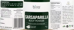 Label for Sarsaparilla Root Powder