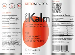 Label for KetoKalm Unflavored