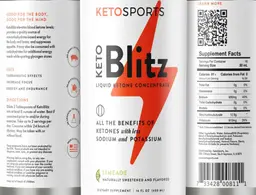 Label for KetoBlitz Limeade