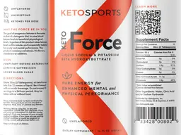 Label for KetoForce Unflavored