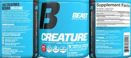 Label for Creature Cherry Limeade Flavor