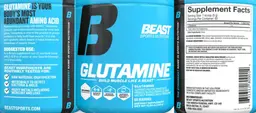 Label for Glutamine Unflavored