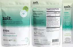 Label for Even + Collagen Boost Lime Mint