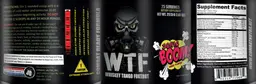 Label for WTF Whiskey Tango Foxtrot Sonic Boom! Sour Flavor