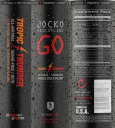 Label for Jocko Discipline Go Tropic Thunder