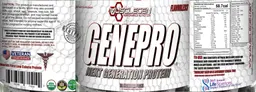 Label for Genepro Flavorless