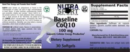 Label for Baseline CoQ10 100 mg