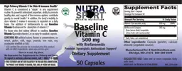 Label for Baseline Vitamin C 500 mg