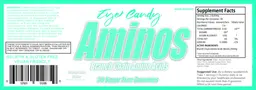 Label for Aminos Orange Mist Flavor