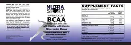 Label for BCAA Watermelon Flavor