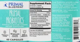 Label for Primal Probiotics