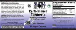 Label for Performance Turmeric