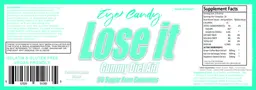 Label for Lose It Forbidden Apple Flavor