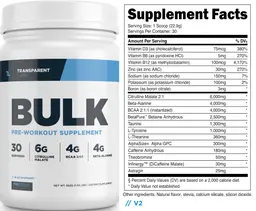 Label for Preseries Bulk Blue Raspberry