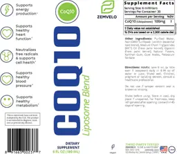 Label for CoQ10