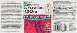 Label for Red Yeast Rice & CoQ10 Extended Release