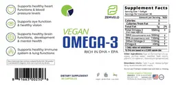Label for Vegan Omega-3