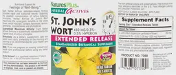 Label for St. John's Wort Extended Release