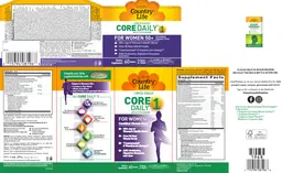 Label for Core Daily 1 for Women 50+