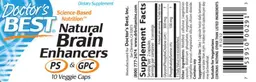 Label for Natural Brain Enhancers PS & GPC