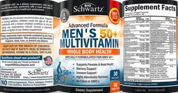 Label for Men's 50+ Multivitamin