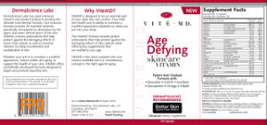 Age Defying Skincare Vitamin