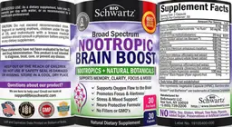 Label for Nootropic Brain Boost