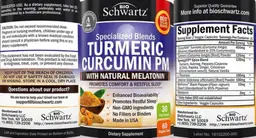 Label for Turmeric Curcumin PM
