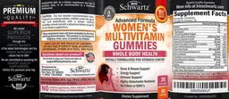 Label for Women's Multivitamin Gummies