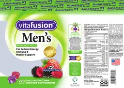Label for Men's Natural Berry Flavors