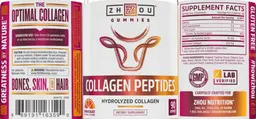 Label for Collagen Peptides Orange Blast