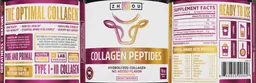 Label for Collagen Peptides Unflavored