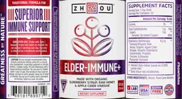 Label for Elder-Immune+