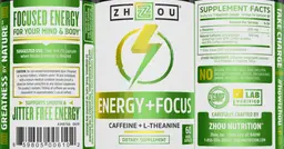 Label for Energy + Focus