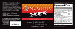 Label for Nugenix Thermo