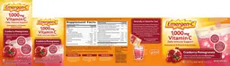 Label for 1,000 mg Vitamin C Cranberry-Pomegranate