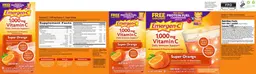 Label for 1,000 mg Vitamin C Super Orange