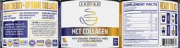 Label for MCT Collagen Vanilla Cinnamon